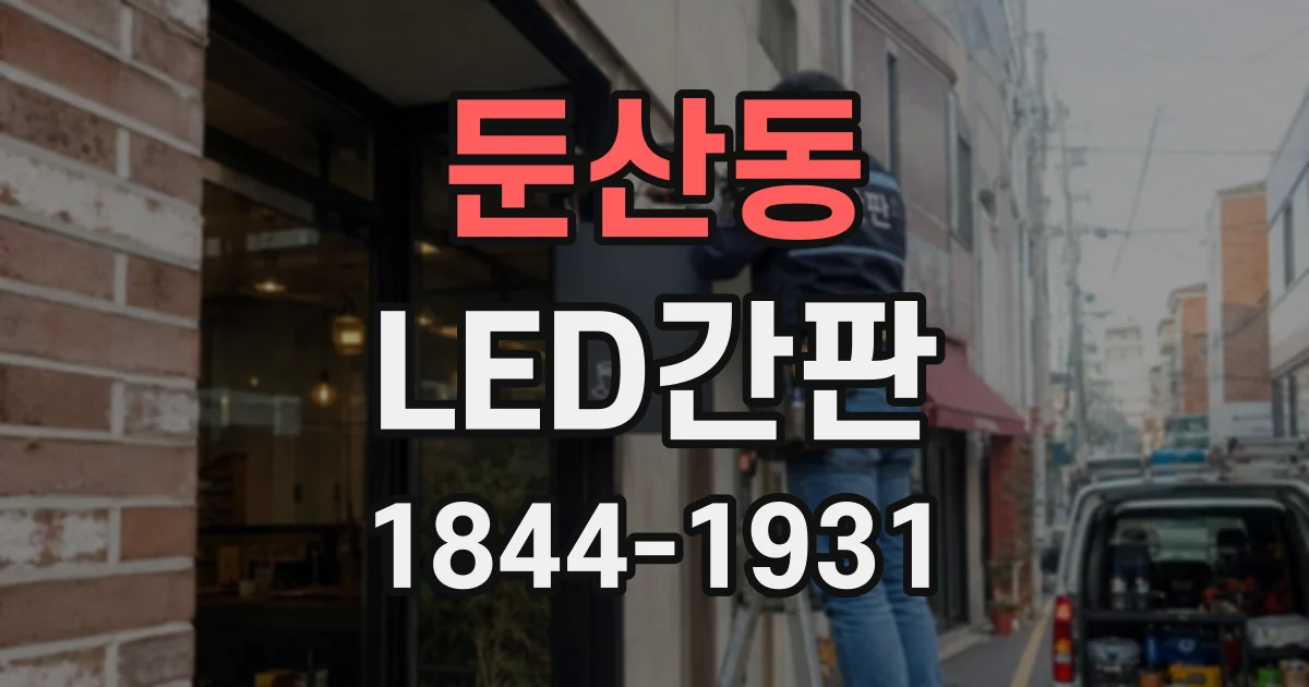 둔산동 LED간판