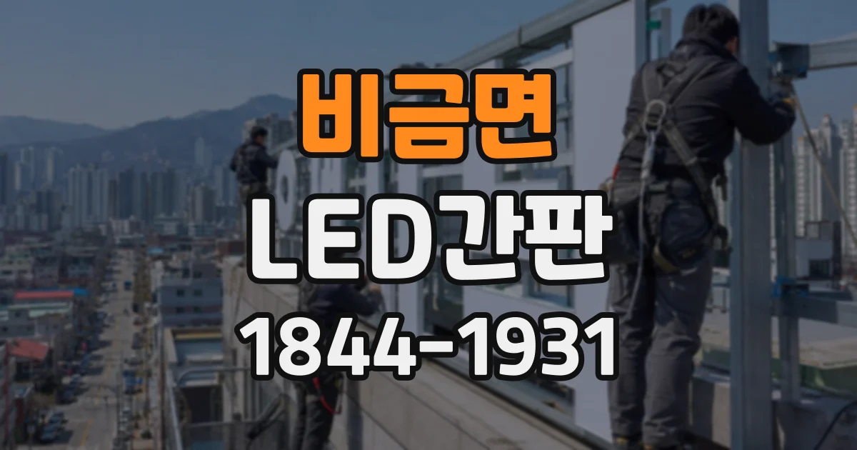 비금면 LED간판