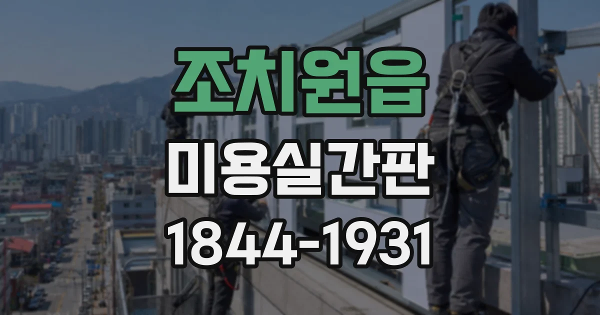 조치원읍 미용실간판