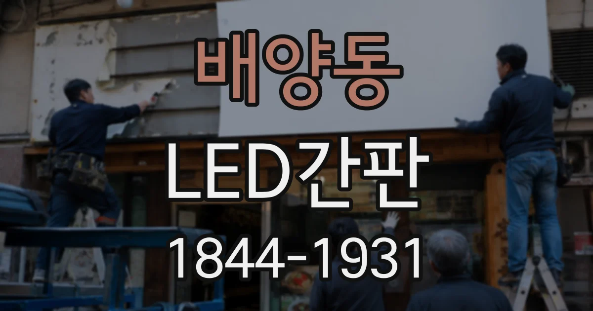 배양동 LED간판