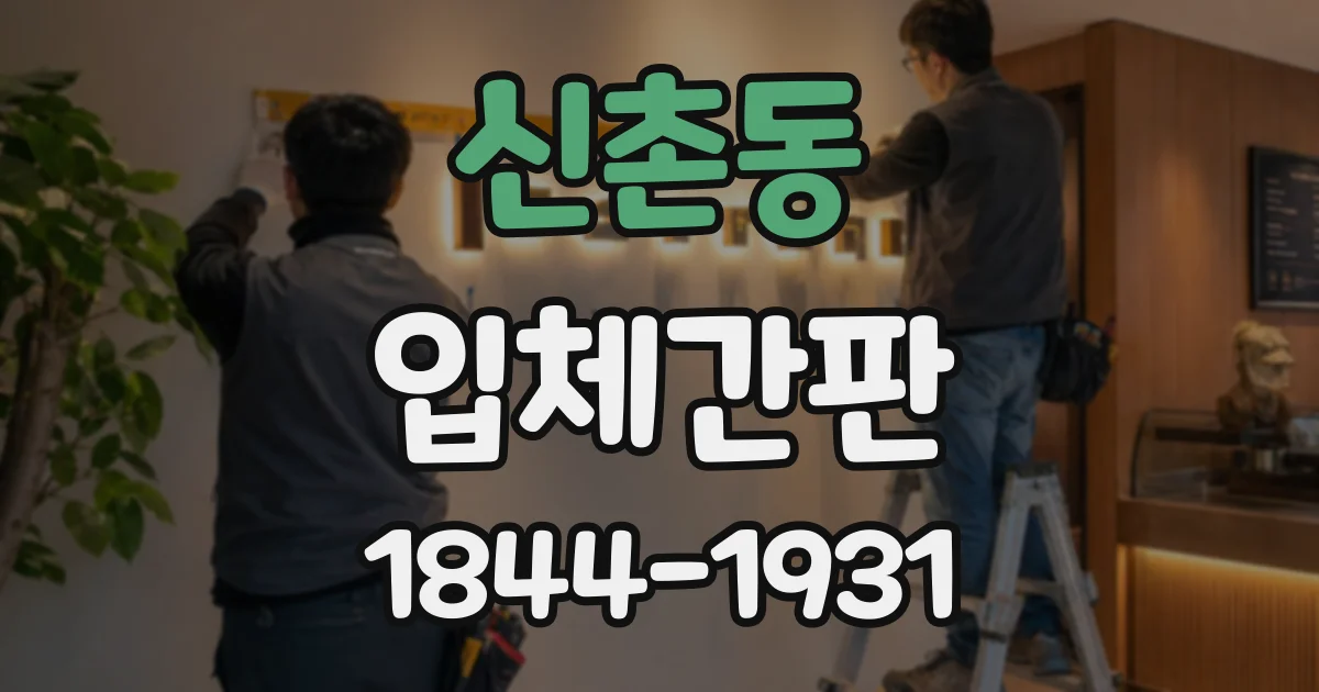 신촌동 입체간판