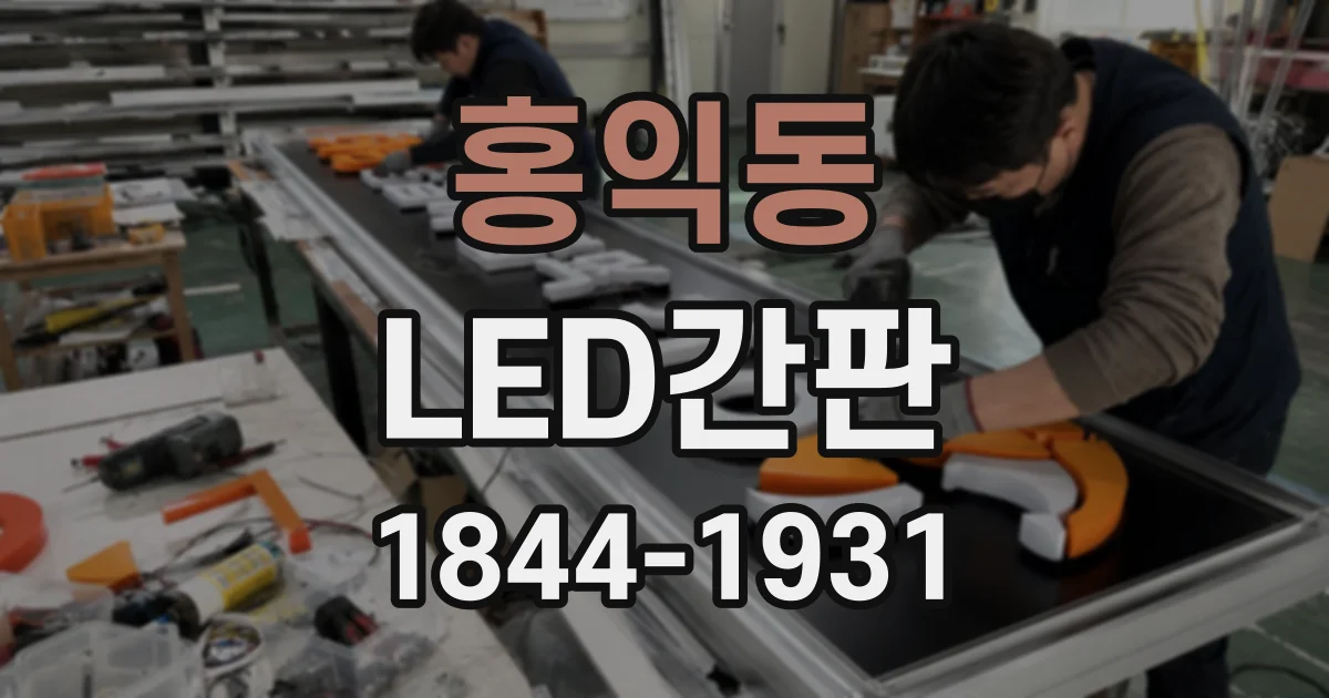 홍익동 LED간판