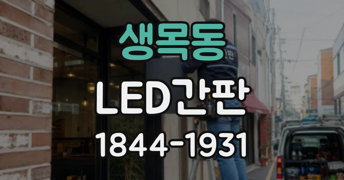 생목동 LED간판