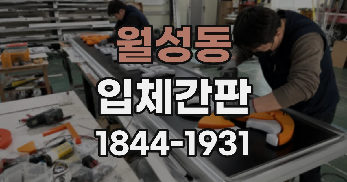 월성동 입체간판