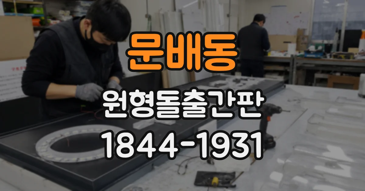 문배동 원형돌출간판
