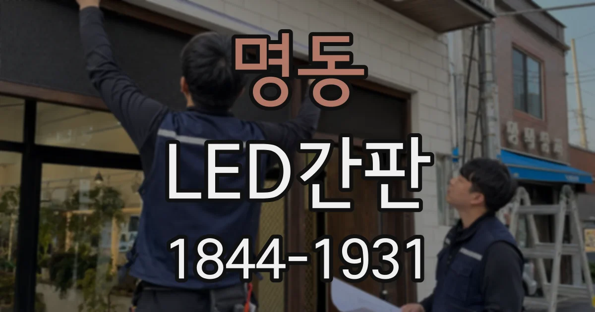 명동 LED간판