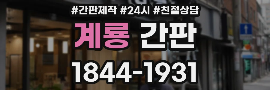 계룡 간판