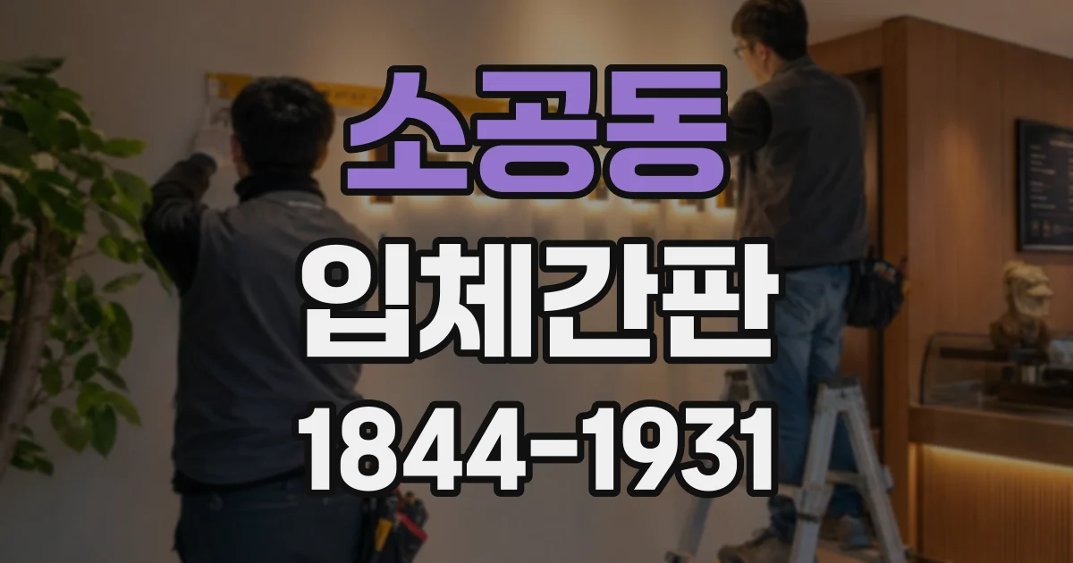 소공동 입체간판