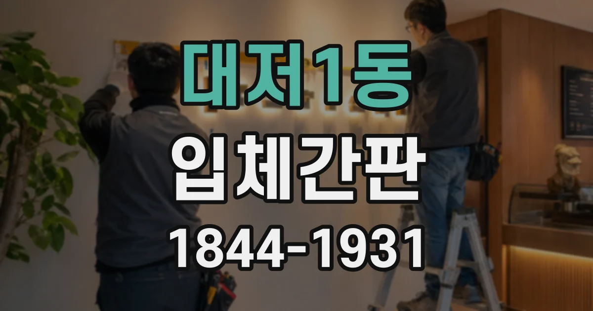대저1동 입체간판