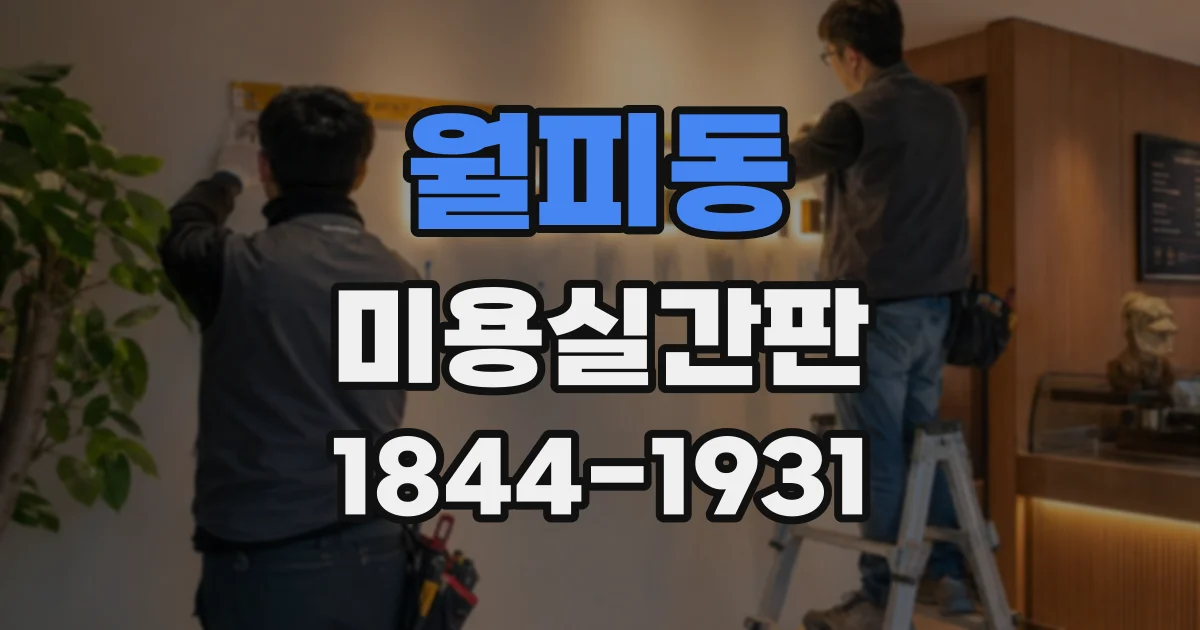 월피동 미용실간판