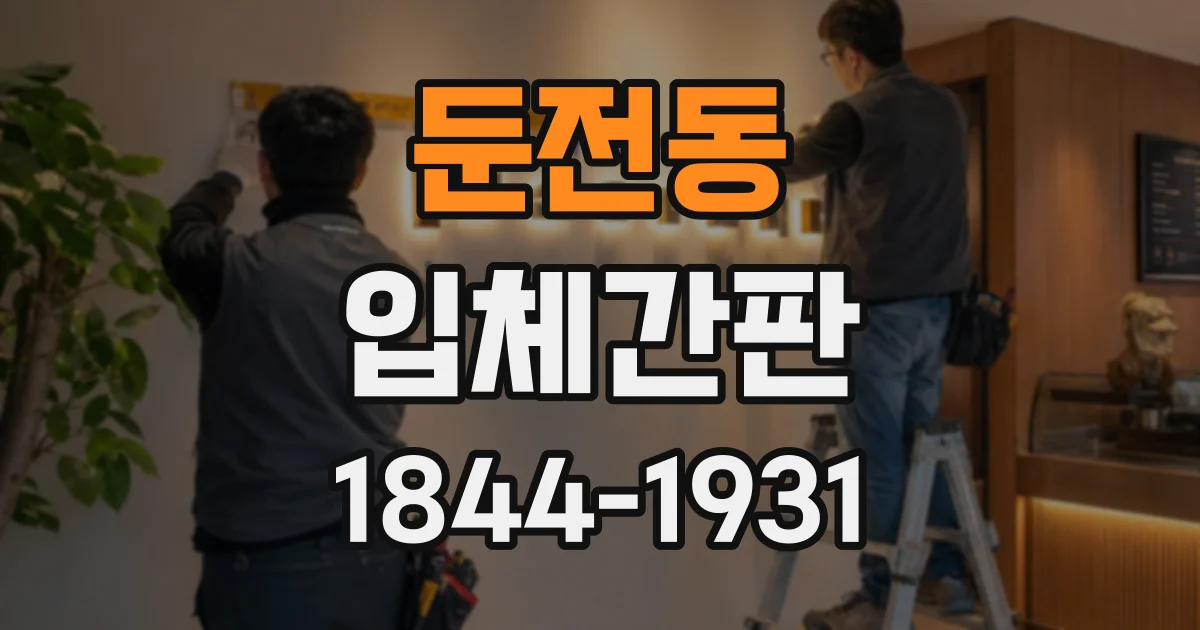 둔전동 입체간판