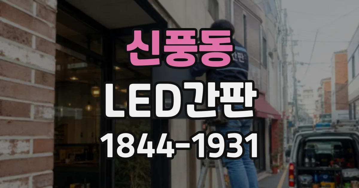 신풍동 LED간판