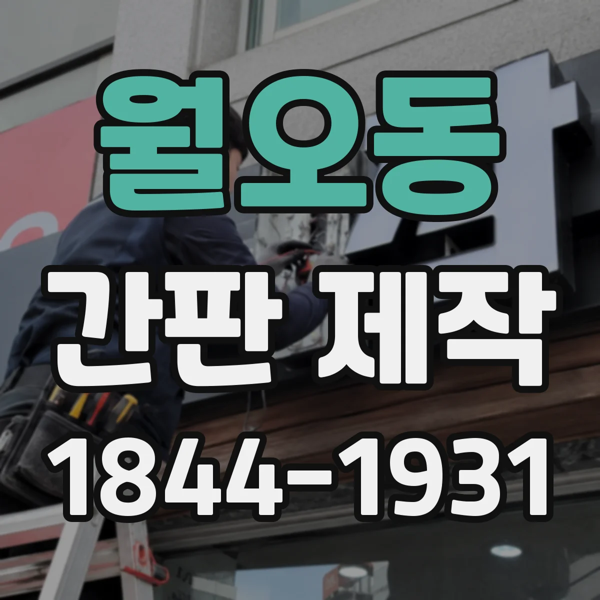 월오동 간판 제작