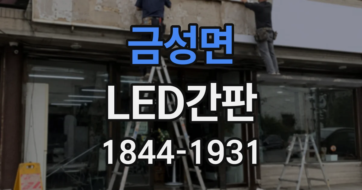 금성면 LED간판