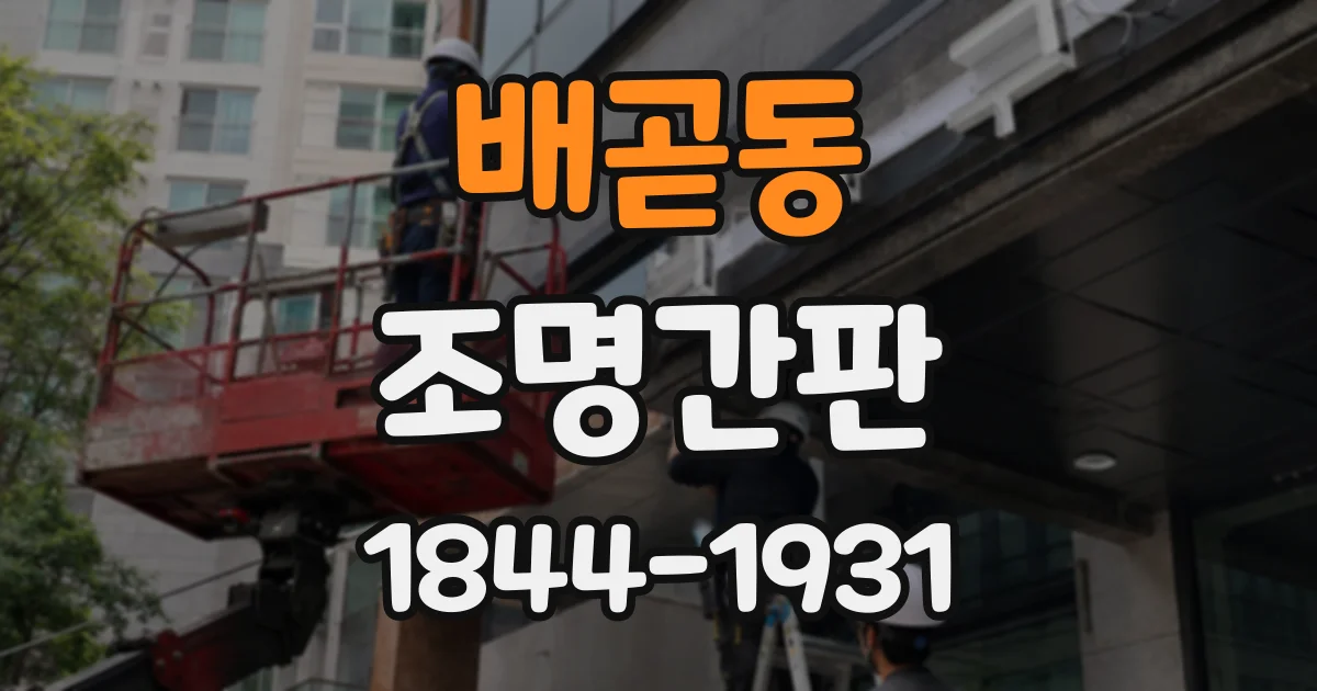 배곧동 조명간판