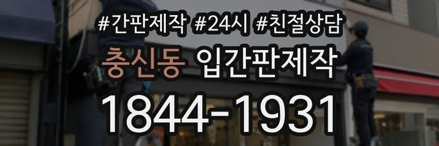 충신동 입간판제작 상담 전화 1844-1931