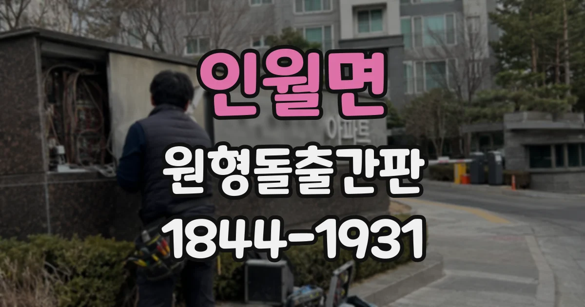 인월면 원형돌출간판 로고와 상호를 함께 넣을 때 살펴볼 점