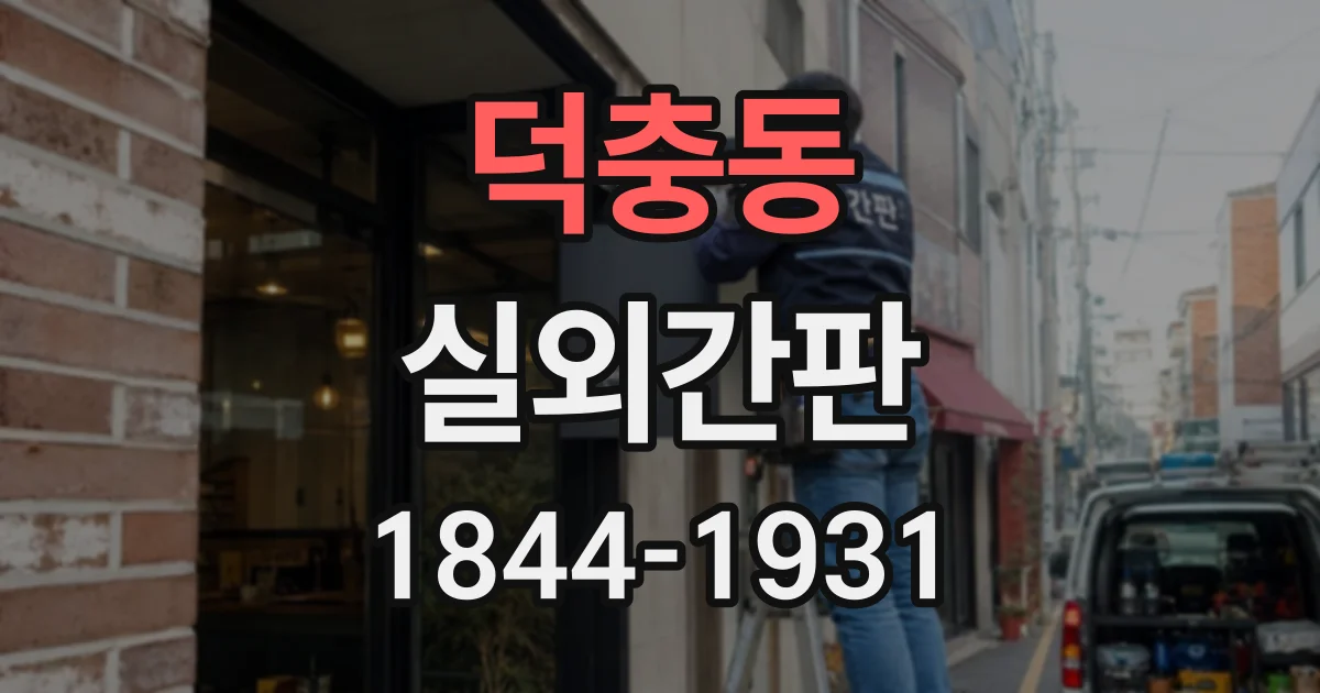 덕충동 실외간판