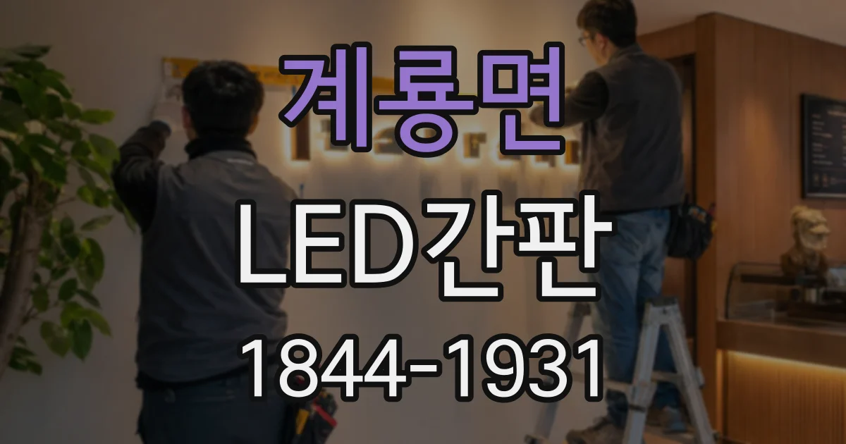 계룡면 LED간판