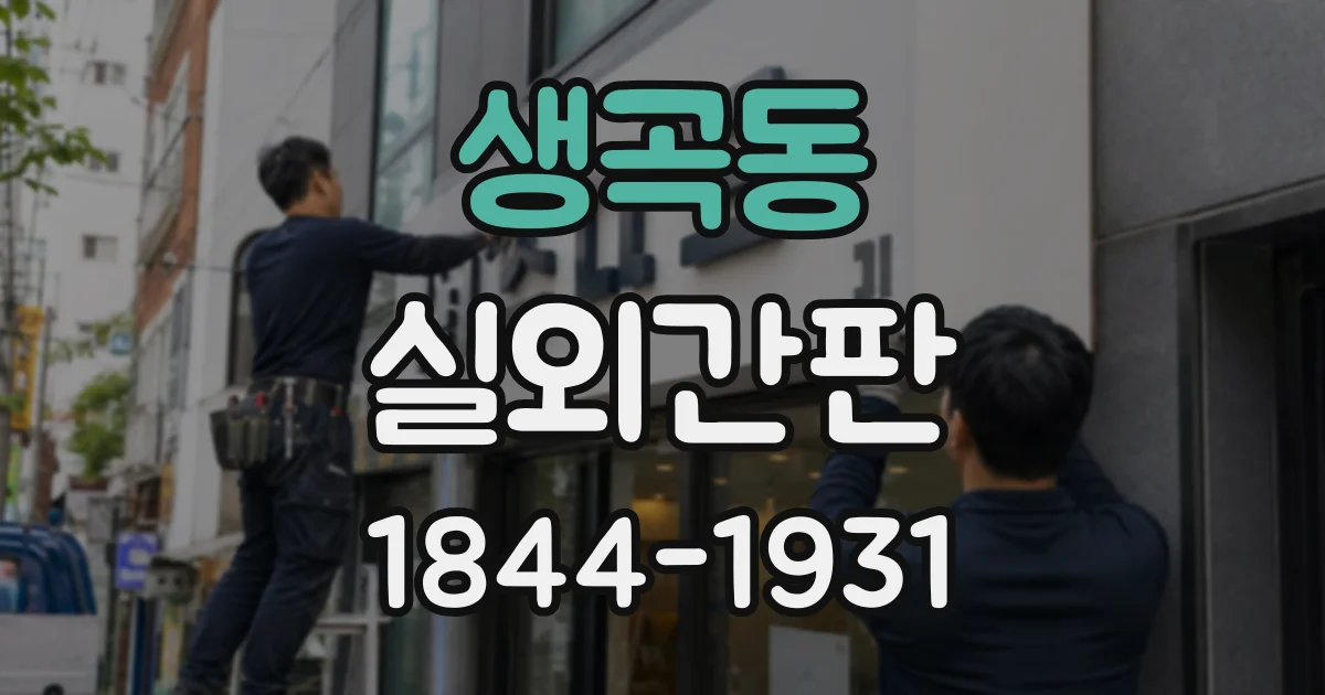 생곡동 실외간판