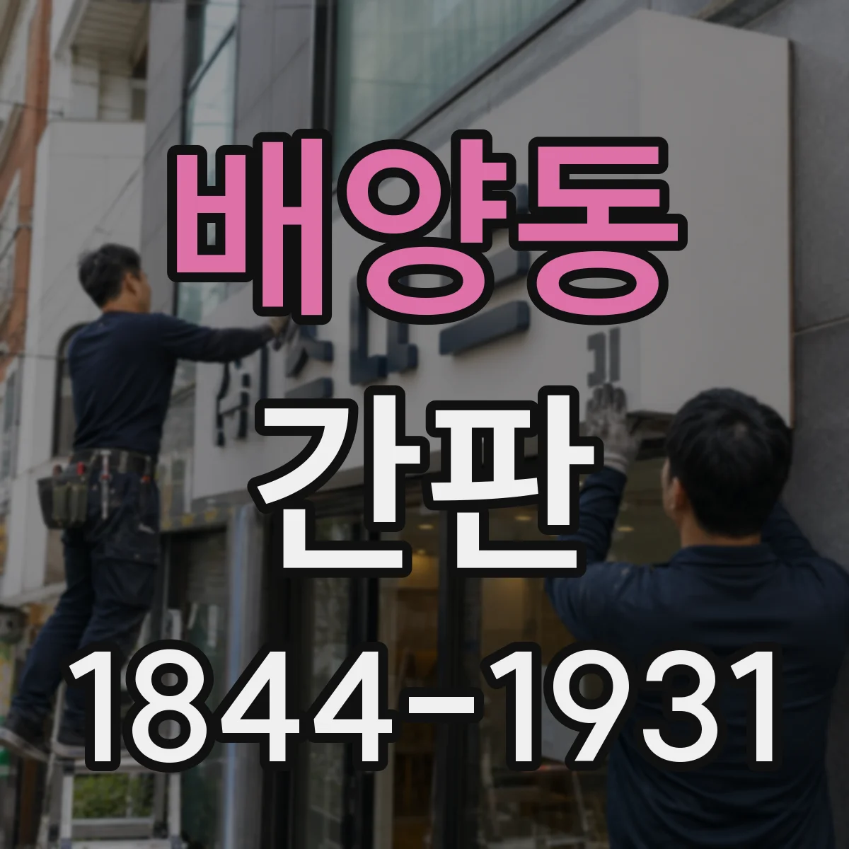 배양동 간판