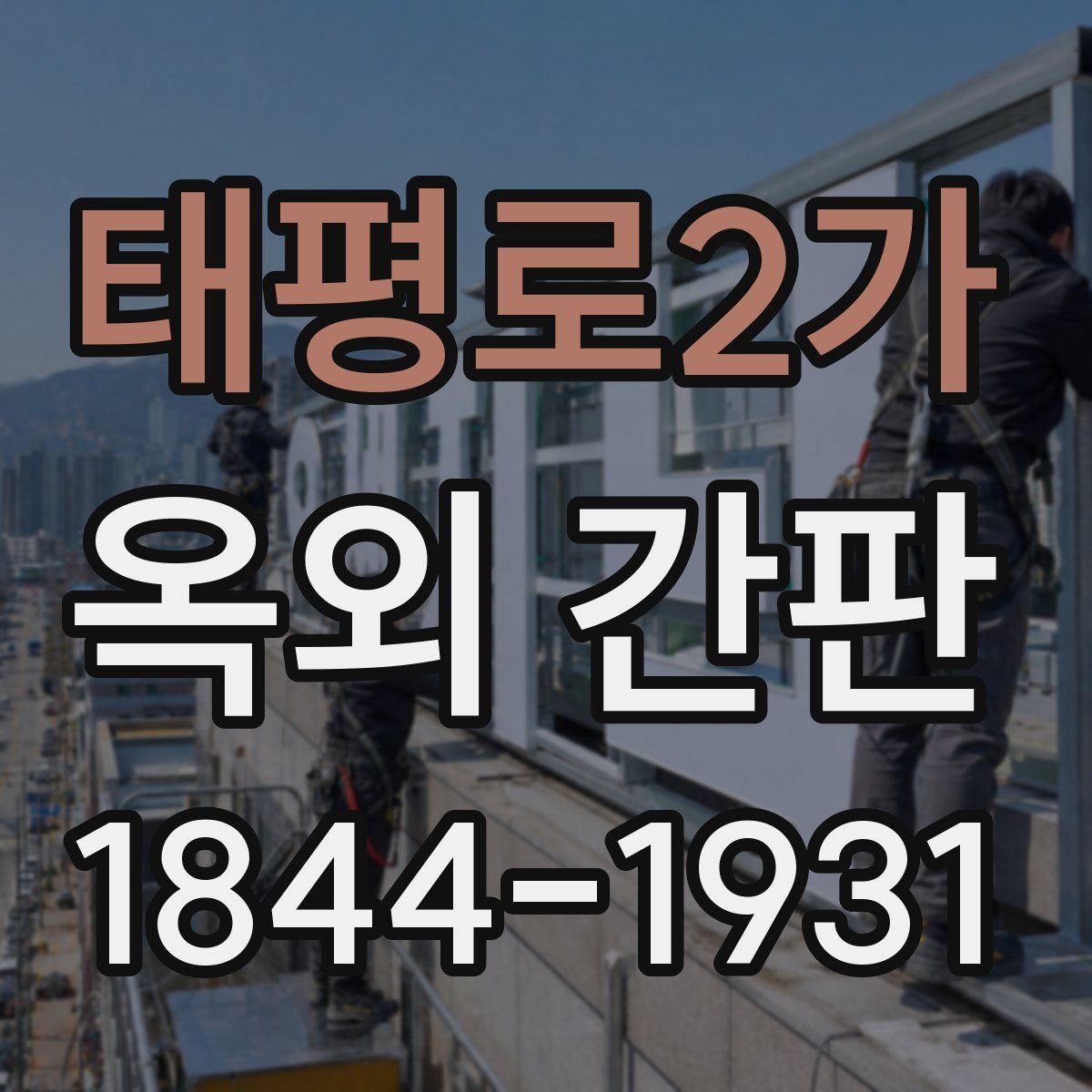 태평로2가 옥외 간판