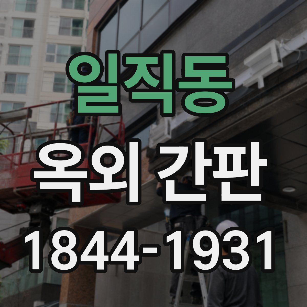 일직동 옥외 간판