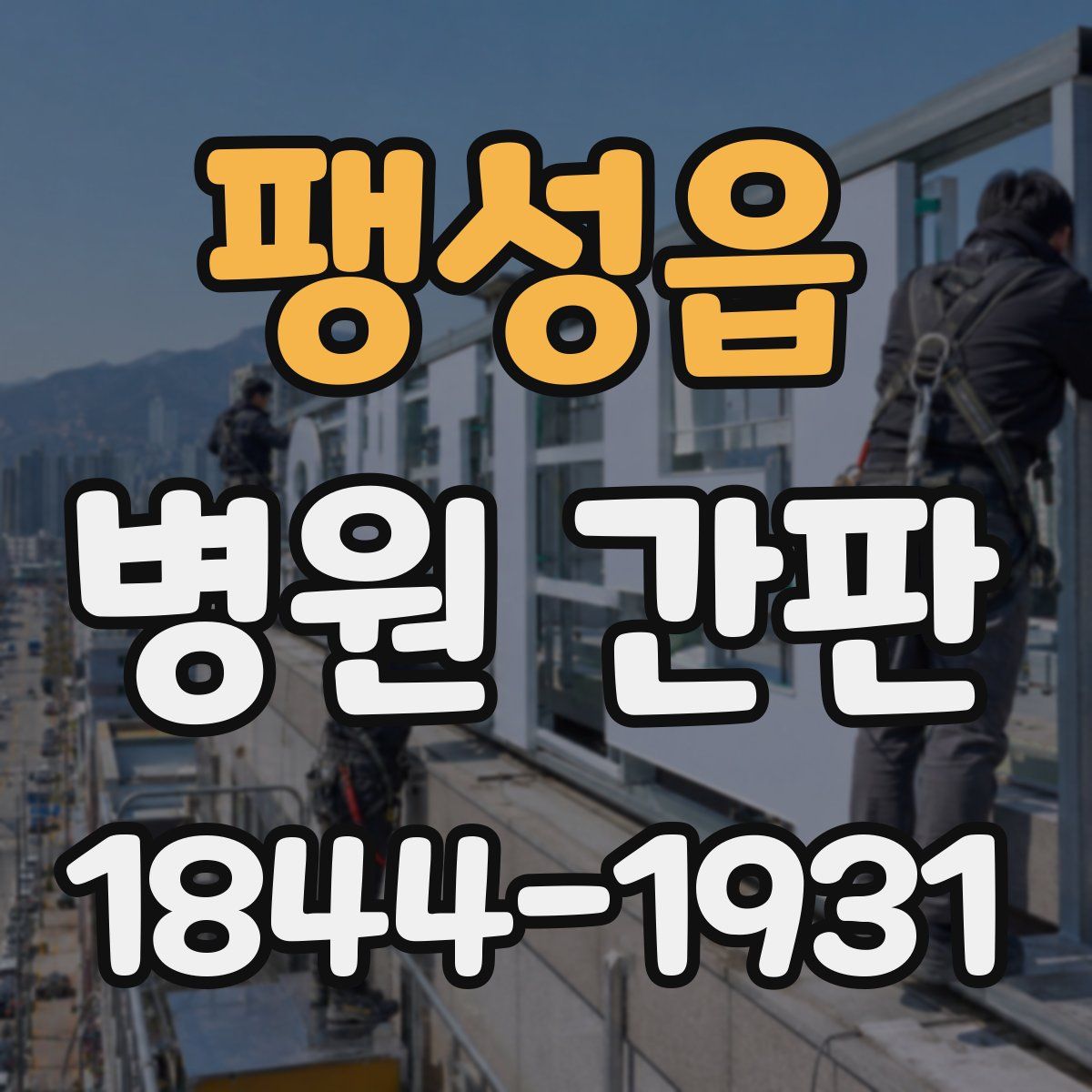 팽성읍 병원 간판