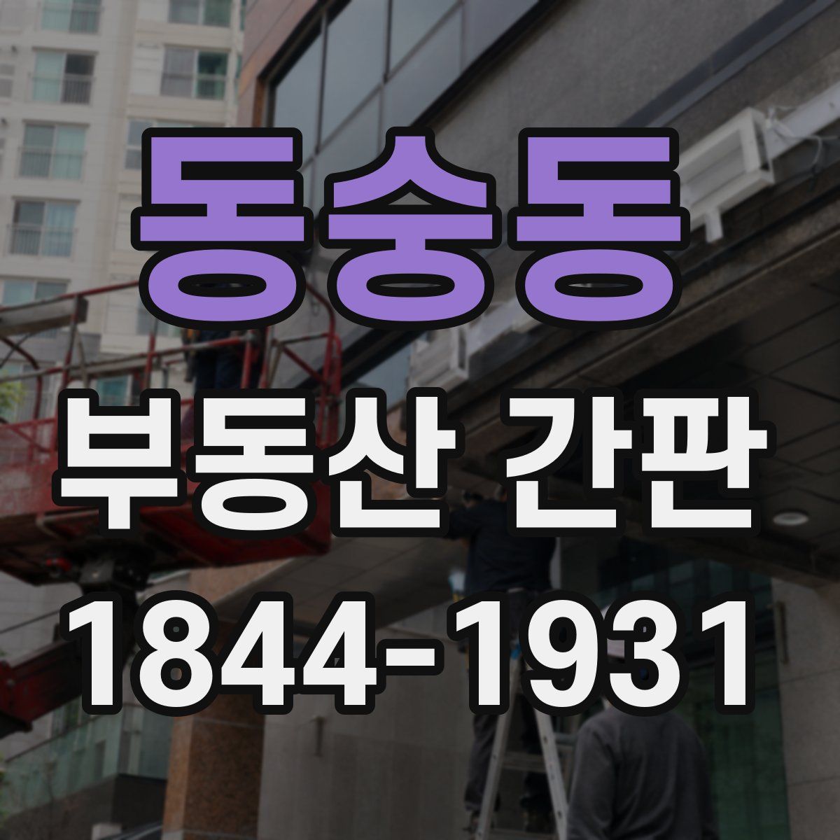 동숭동 부동산 간판