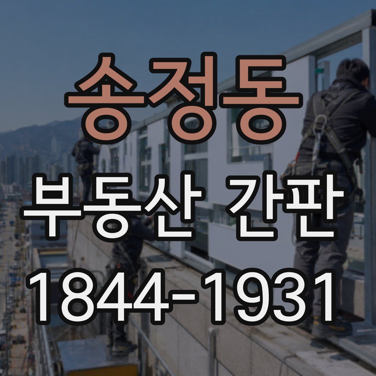 송정동 부동산 간판