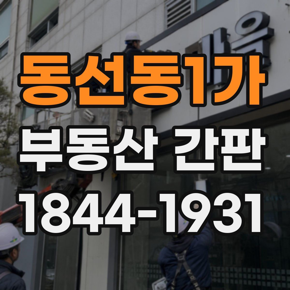 동선동1가 부동산 간판