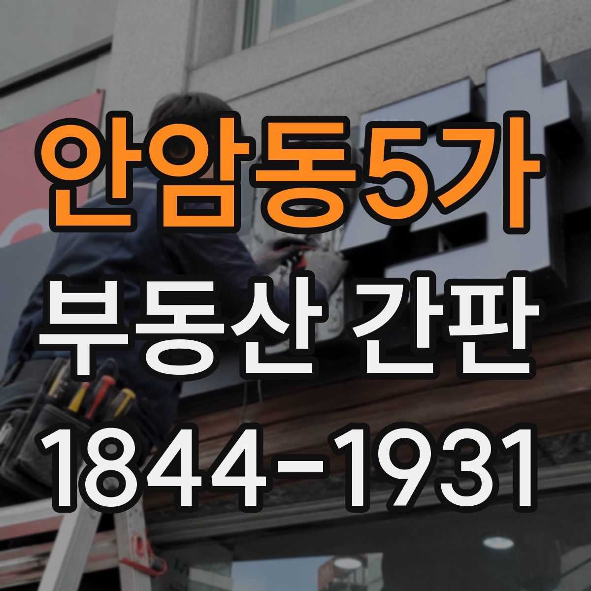 안암동5가 부동산 간판