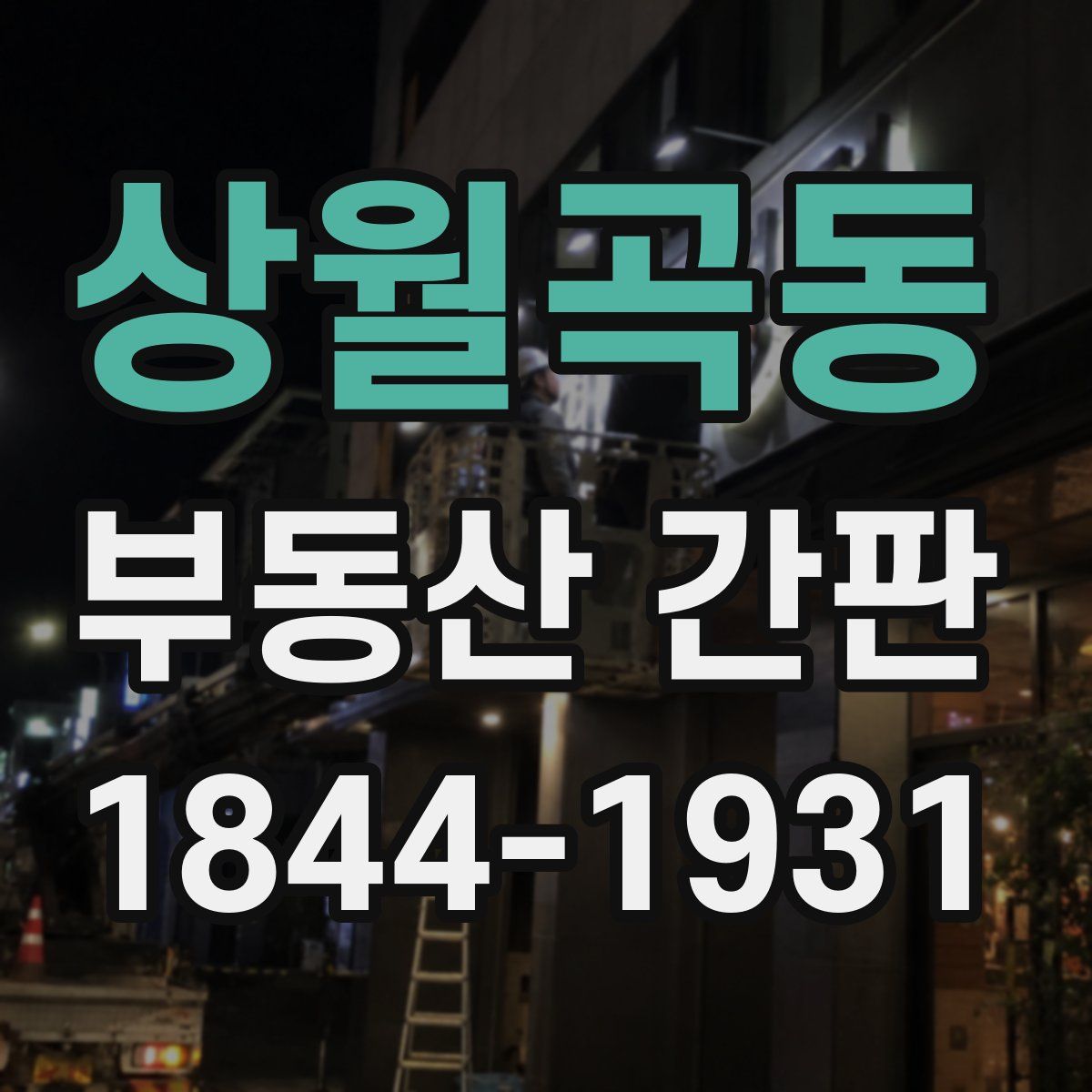 상월곡동 부동산 간판