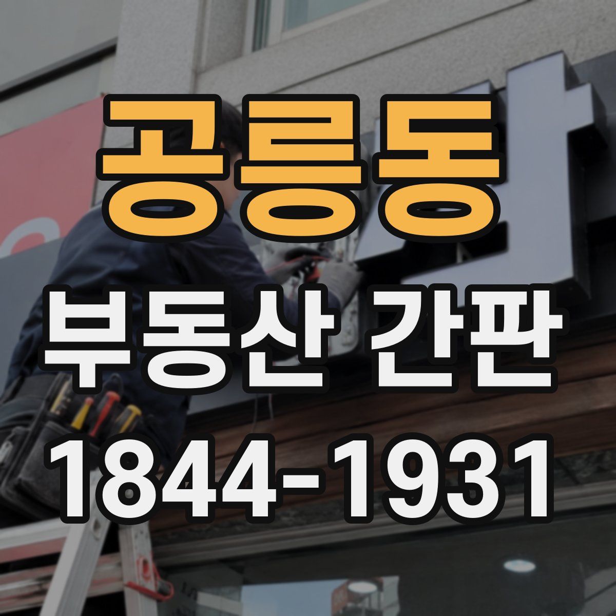 공릉동 부동산 간판