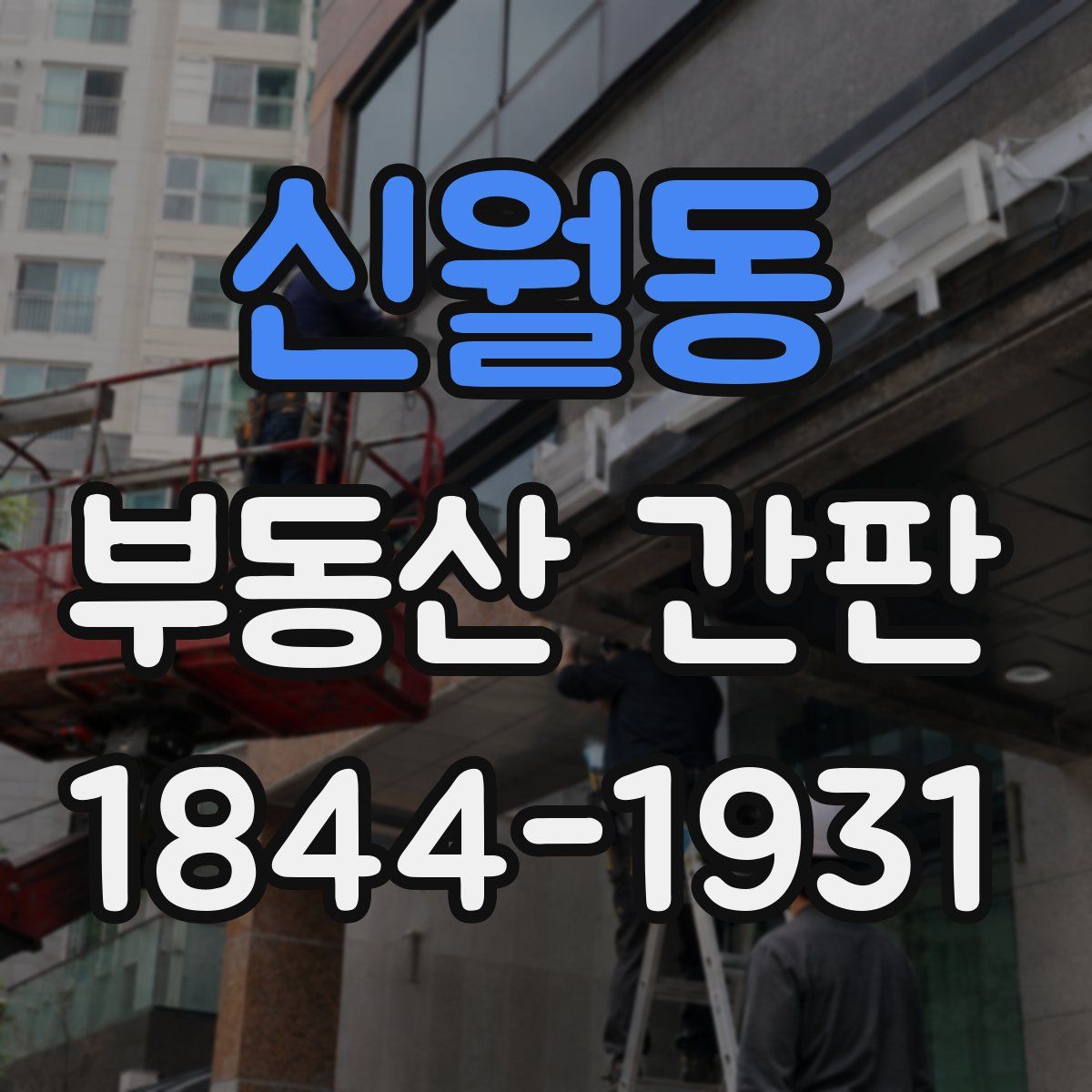 신월동 부동산 간판