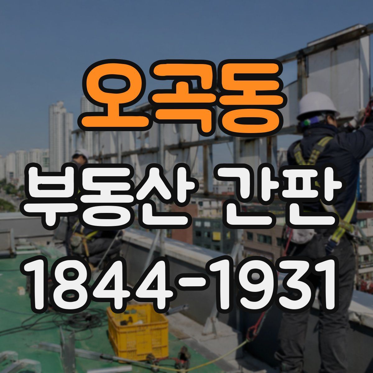 오곡동 부동산 간판