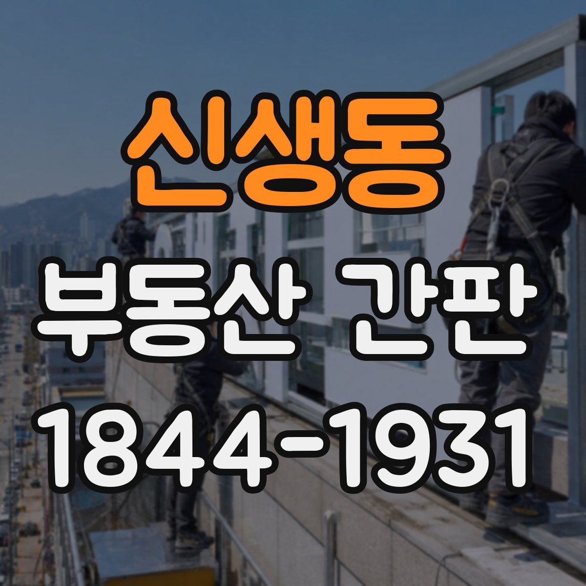신생동 부동산 간판