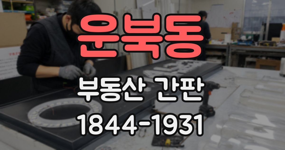 운북동 부동산 간판