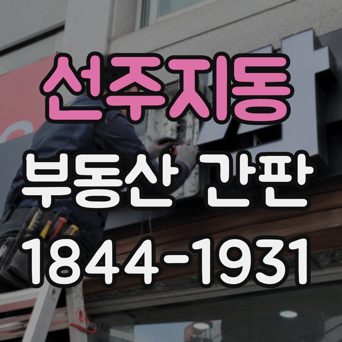 선주지동 부동산 간판