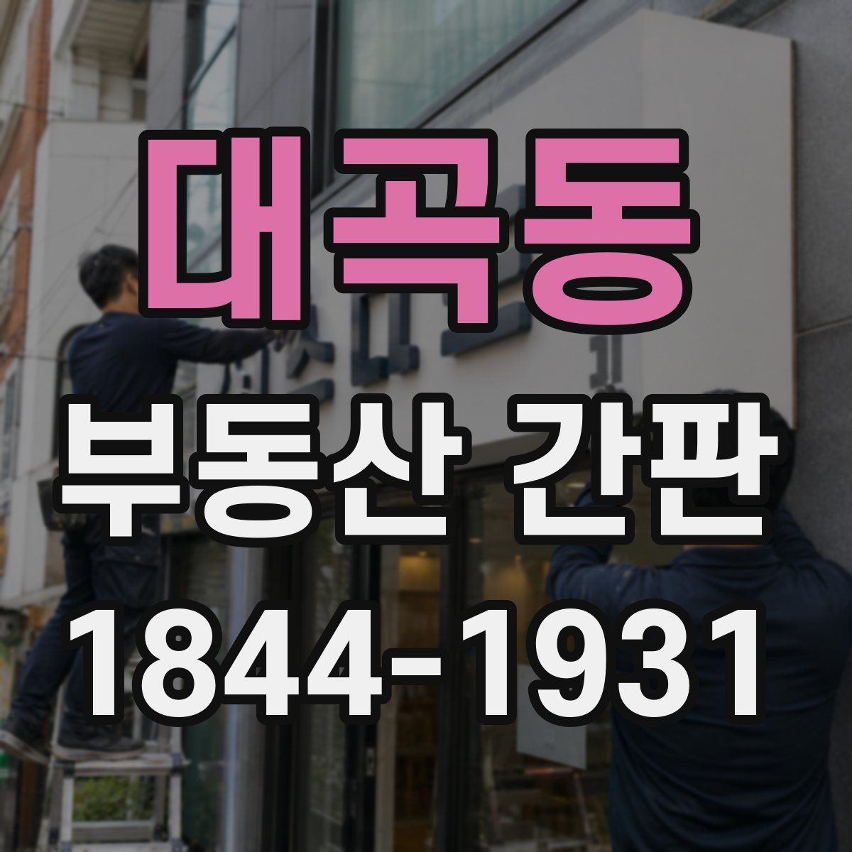 대곡동 부동산 간판