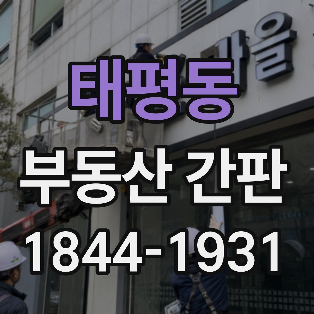태평동 부동산 간판