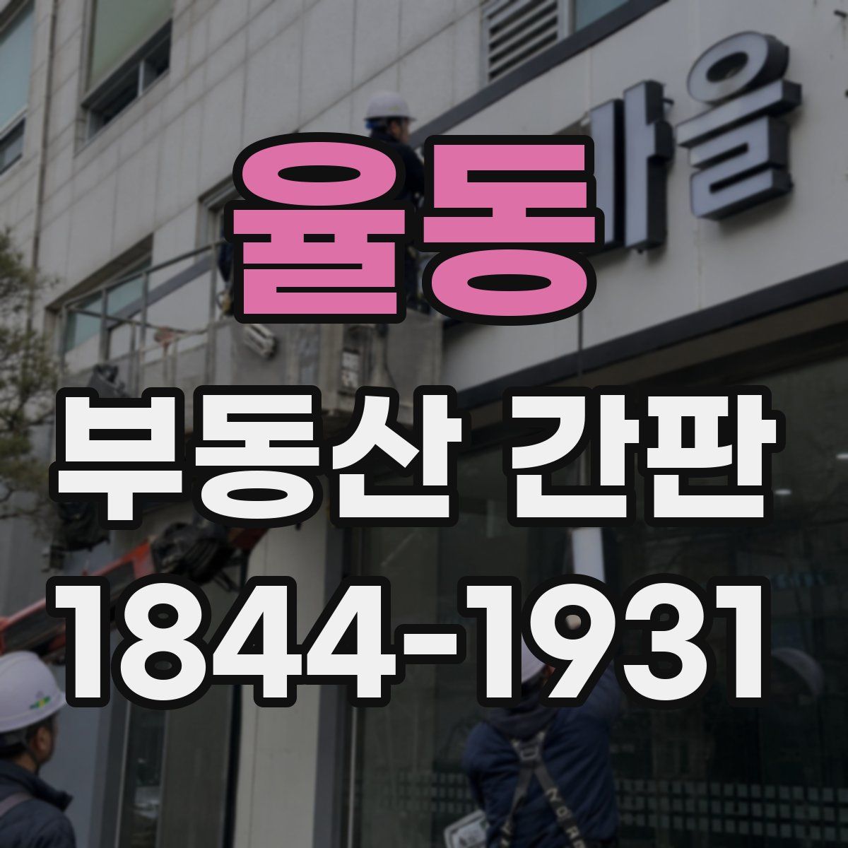 율동 부동산 간판