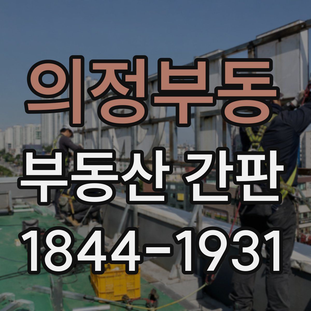 의정부동 부동산 간판