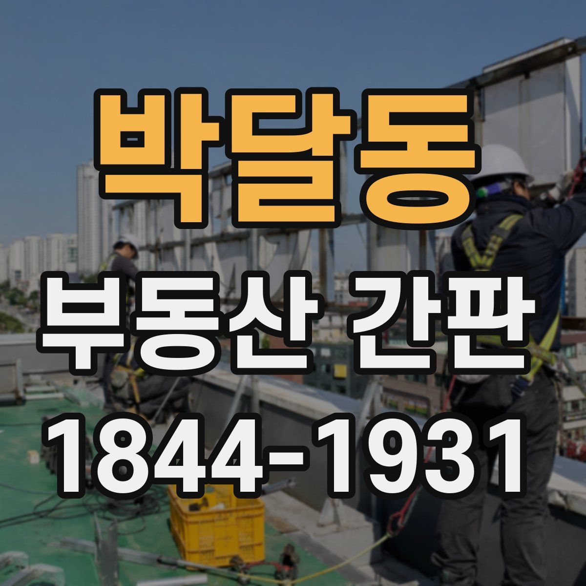 박달동 부동산 간판