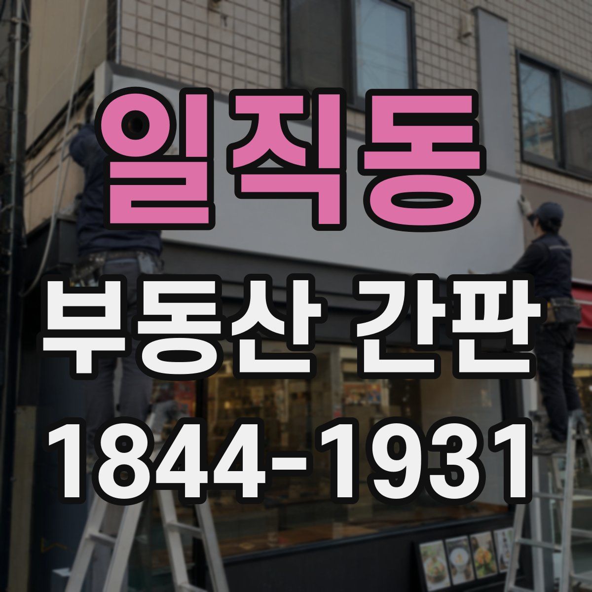 일직동 부동산 간판