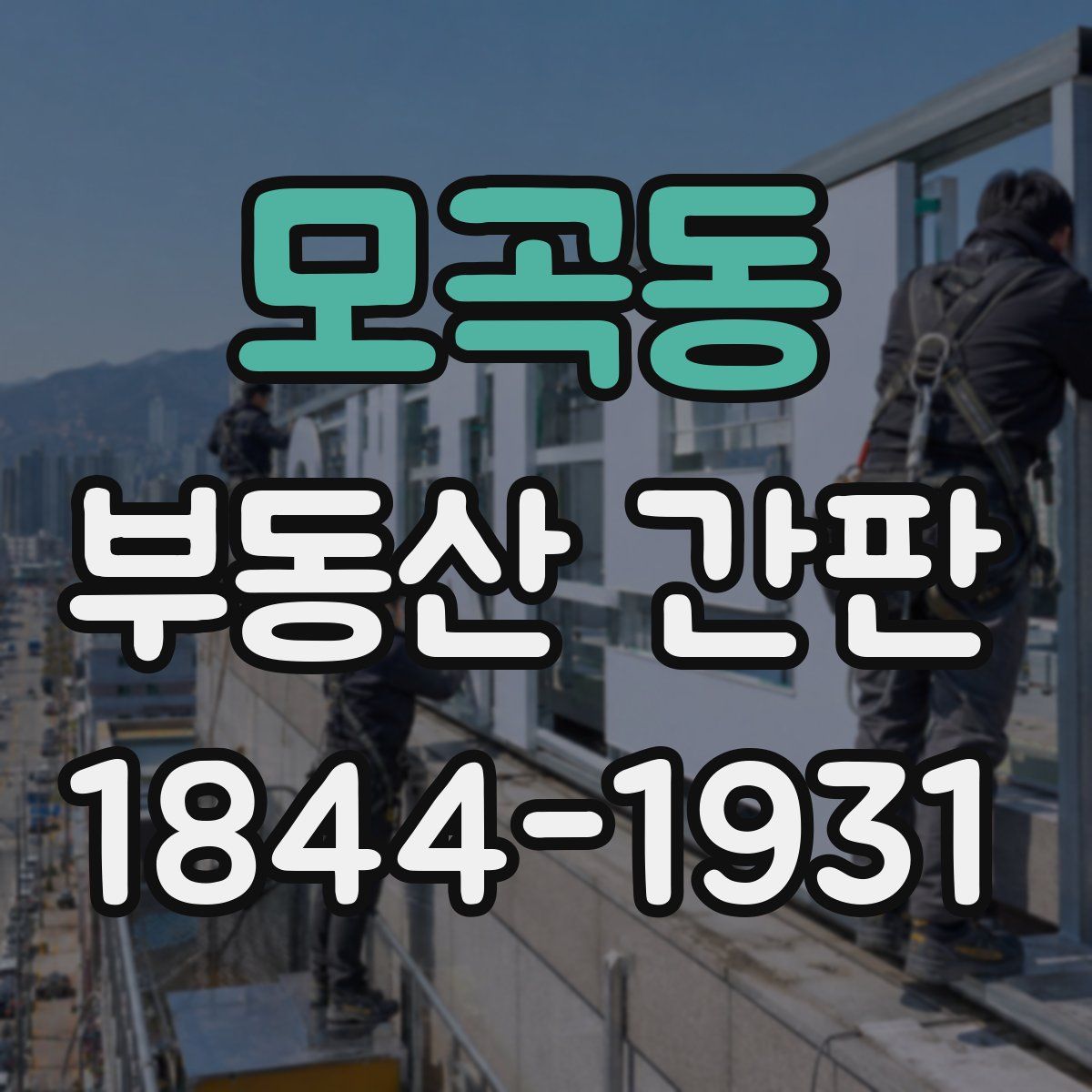 모곡동 부동산 간판