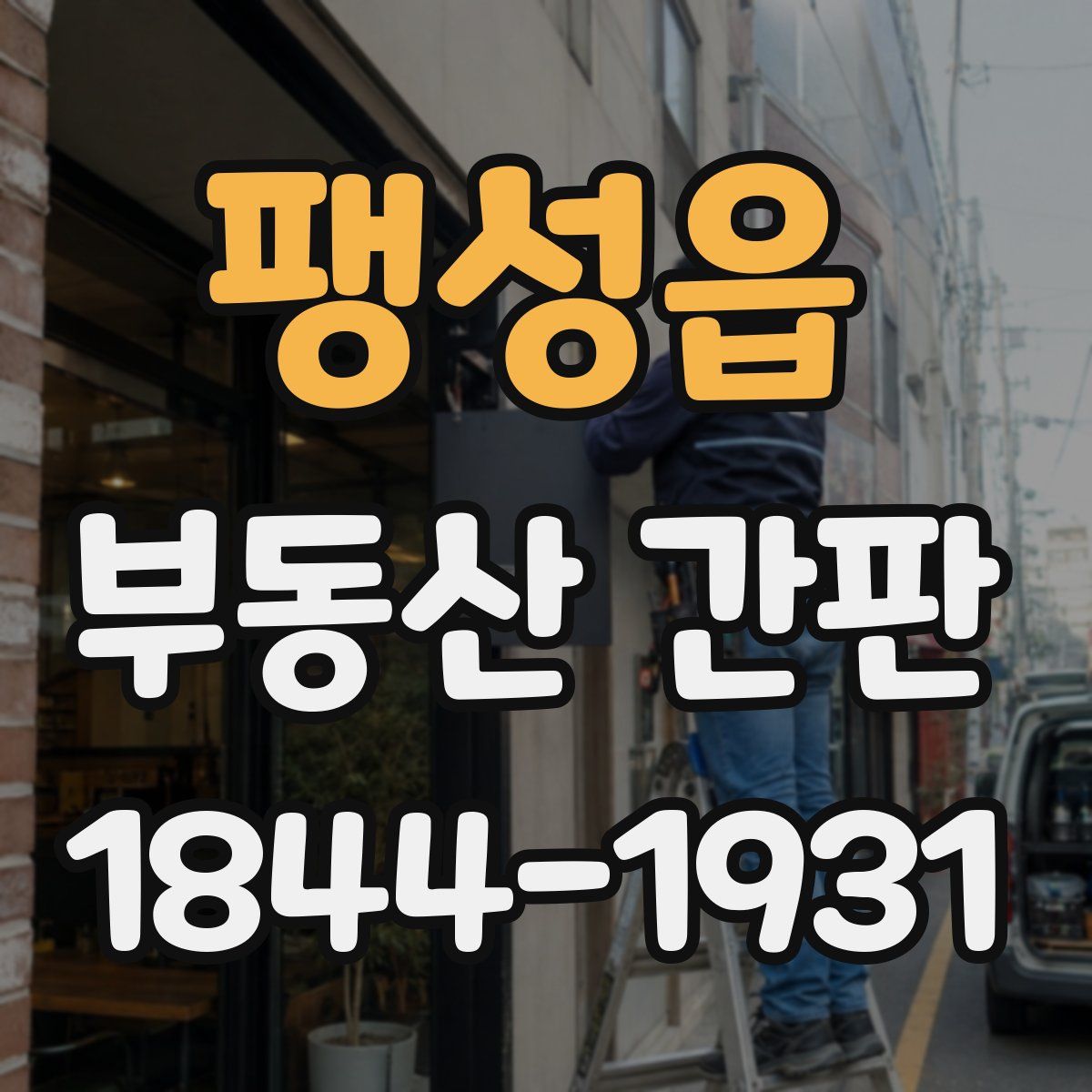 팽성읍 부동산 간판