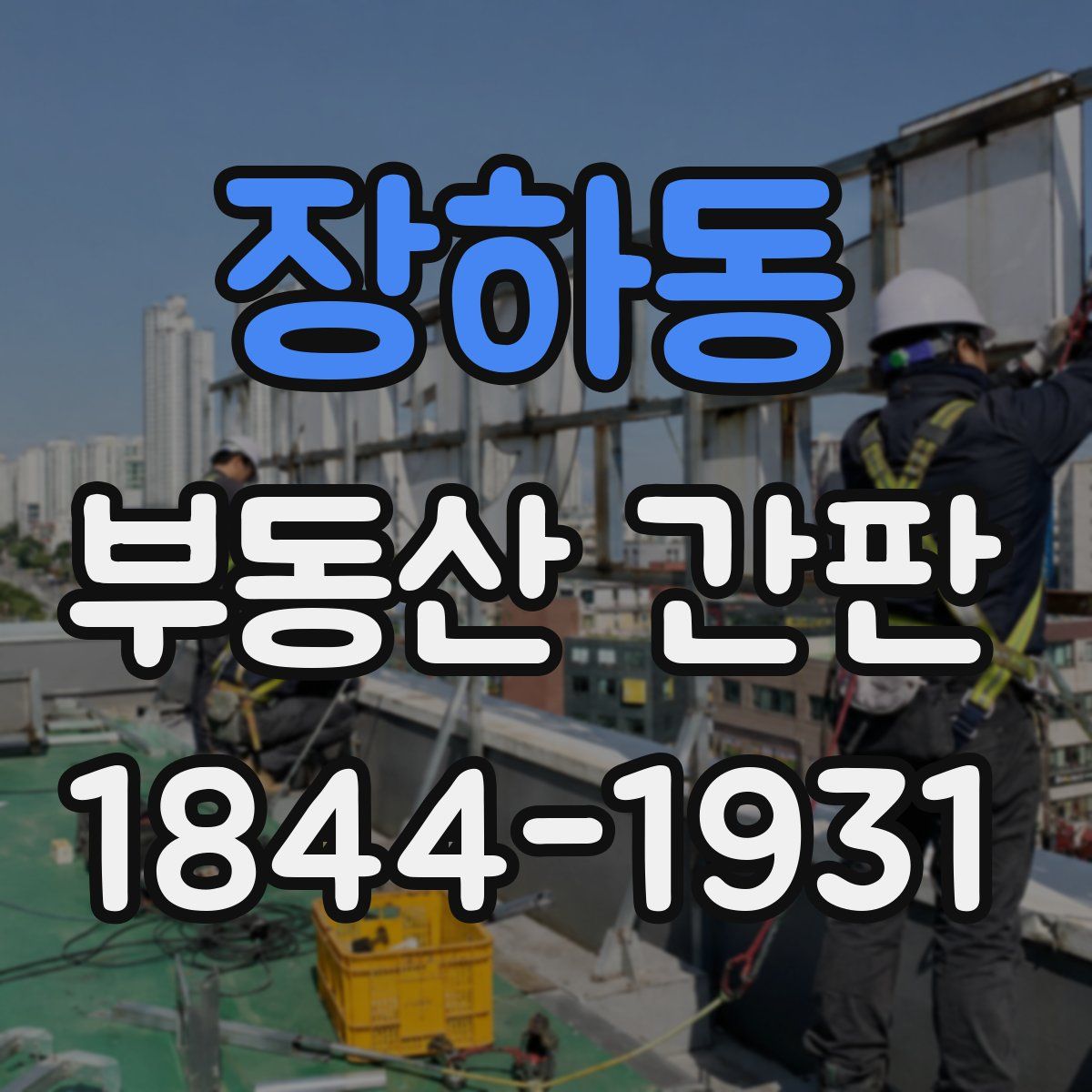 장하동 부동산 간판