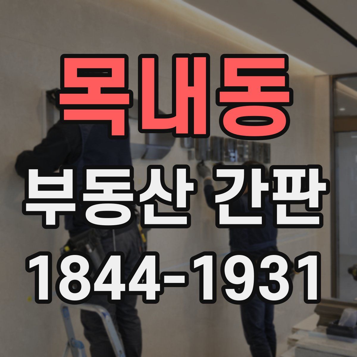 목내동 부동산 간판