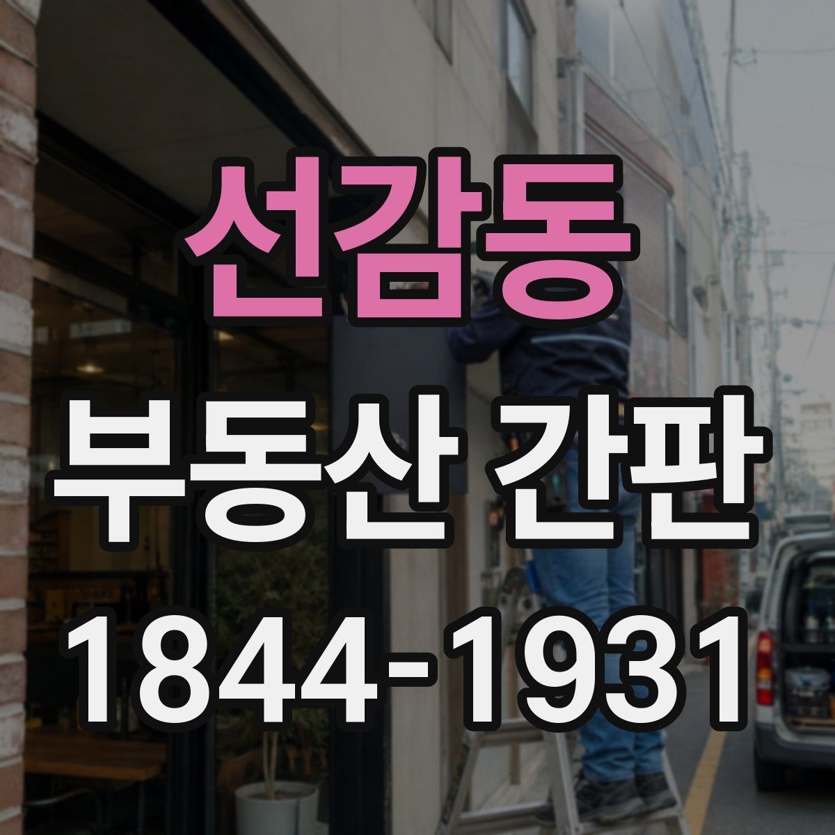 선감동 부동산 간판
